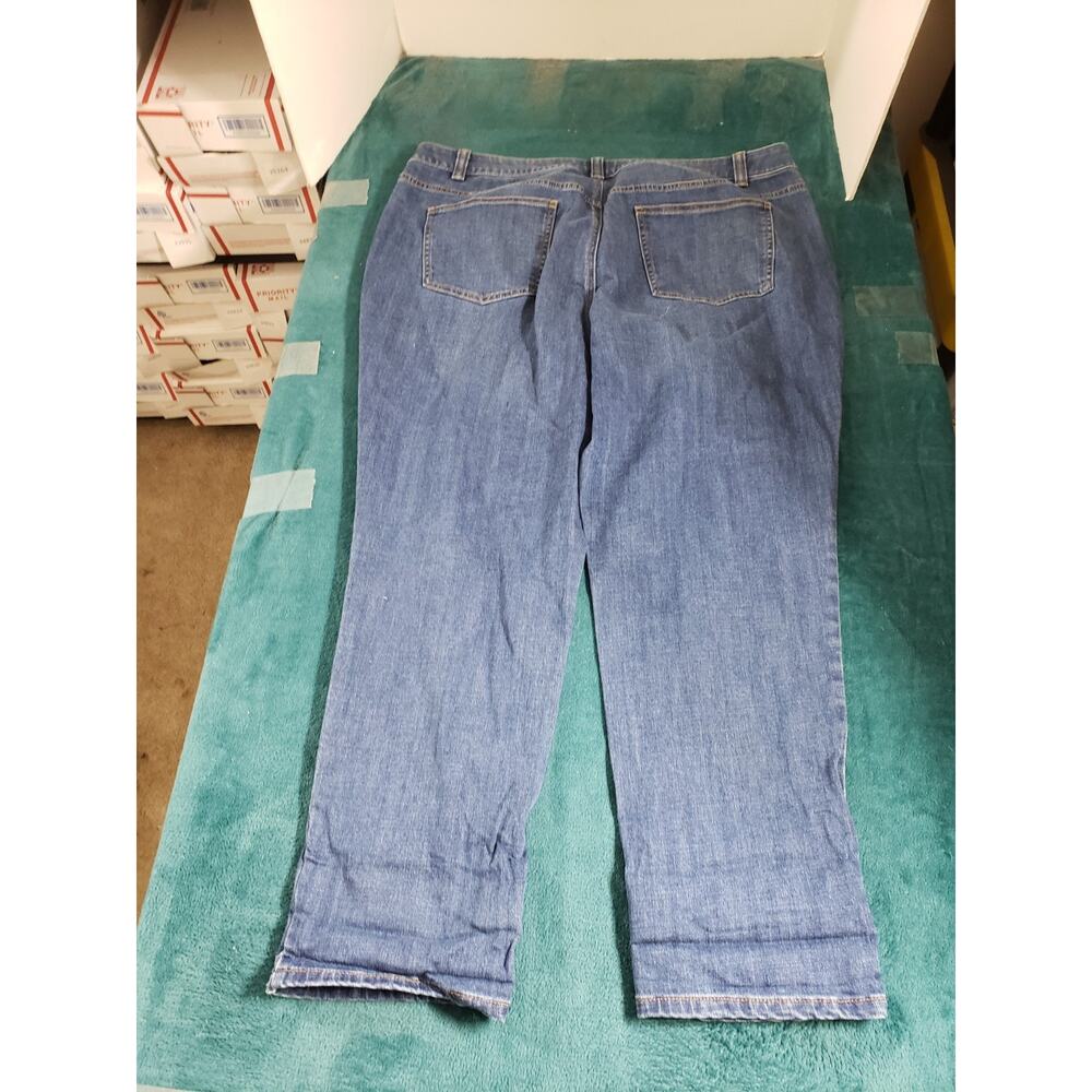 Talbots Jeans Size 16 W Womens Blue Stretch Pants Denim Mid Rise Boyfriend - Picture 11 of 12